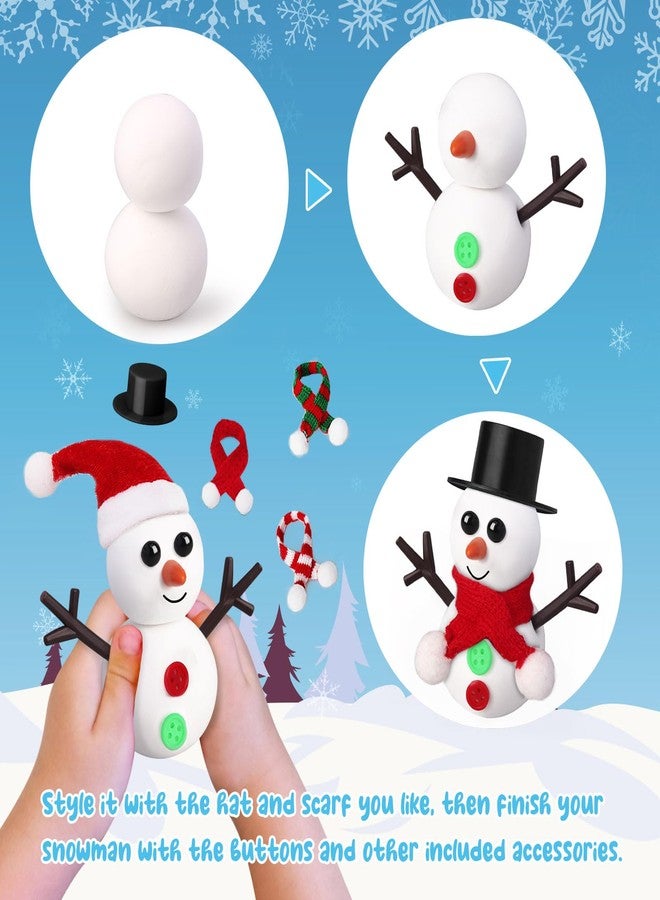 AWHETIE 10 Pack Stocking Stuffers for Kids,Christmas Crafts for Kids Bulk,Build a Snowman Crafts Kit Modeling Clay,Christmas Stocking Stuffers Gifts Activities for Boys Girls - Image 3